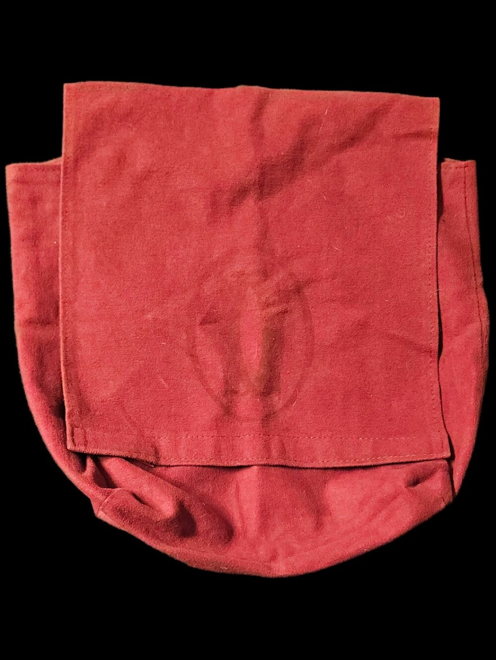 RARE Vintage Cartier Red XL Dust Bag Envelope Tote Handbag Jewelry Storage